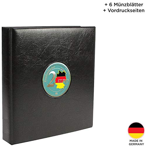 SAFE 7345 Premium Classeur monnaie pour piéce commémoratives de 2 Euro allemande 2006-2021| + 6 feuilles sans plastifiant pour votre collection