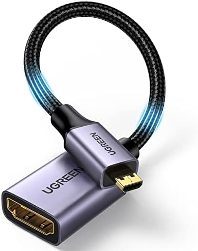 UGREEN 4K Micro HDMI to HDMI Adapter Cable Male to Female for GoPro 0.25M