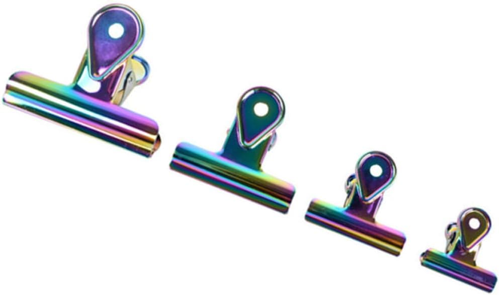 5pcs Rainbow Water Drop Metal Hinge Clips Stainless Steel