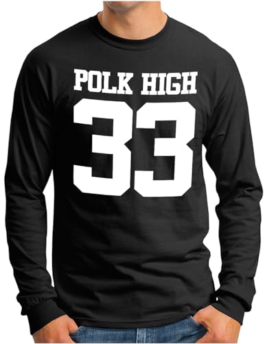 T-shirt Al Bundy Polk High School OM3 noir pour match de football