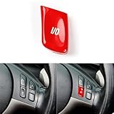 [Aspetto interno migliorato] Migliora l'interno della tua auto con questo elegante pannello decorativo rosso, aggiungendo un tocco di colore e raffinatezza al tuo volante.