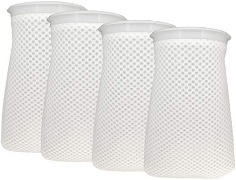 7 inch Honeycomb Filter Socks,7 inch Filter Sock for Saltwater Aquarium,7 inch Ring by 14 inch Long, (4-Pack)