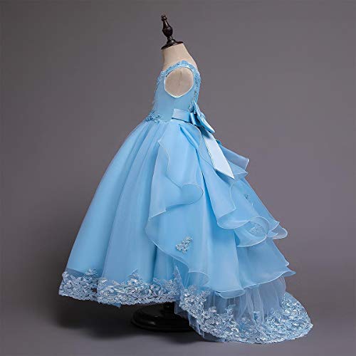 Flower Girl's Dress Princess Puffy Tulle Dresses Bridesmaid Wedding Communion Birthday Party Pageant Maxi Prom Gown for Kids3