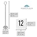 MODERN LIFE DECOR 12 Inch Table Number Holder Stand (12 Pack) Sturdy Chrome Place Card Holder To Use As Restaurant Table Numbers, Menu Holder, Photo Stand & more - Bonus Set of Numbered Cards Included