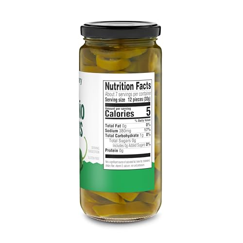 Amazon Fresh, Sliced Jalapeno Peppers 16 Oz