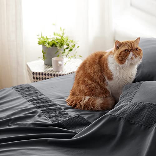 Bedsure King Size Comforter Set Bundle King Size Sheets Grey #TOP7