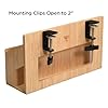 MobileVision Bamboo Side Desk or Table Organizer with C-Clamp Mount on Rear For Easy Mount #2