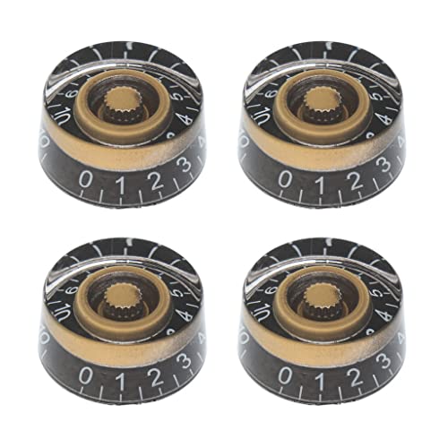 gazechimp Lot de 4 boutons de potentiomètre avec chiffres blancs vitesse bouton pour les paul guitare électrique - Les Beatles, Paul McCartney, John Lennon, RIngo Starr, George Harrison gazechimp Lot de 4 boutons de potentiomètre avec chiffres blancs vitesse bouton pour les paul guitare électrique