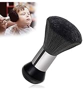 Peutpy Schwarz Friseur Nackenpinsel Hals Pinsel Halsweep-Bürsten,Nackenpinsel mit Plastik Griff,W...
