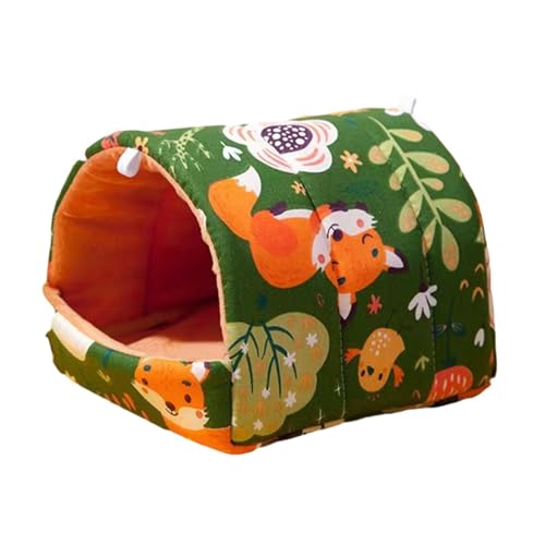 Ｂｅｓｇａ Cama de porquinho da índia Hamster Adorável Casa Quente para Pequenos Animais, Esconderijo de