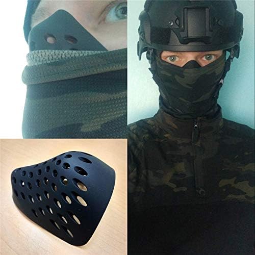 3D Mask Inner Bracket for Comfortable Mask Wearing-Internal Support Holder Frame for Balaclavas-Silicone Face Shell for Cosplay -Lower Half Face Protective for Airsoft/Paintball/BB Gun