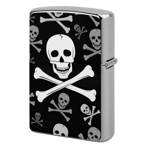 ライターケース ZIPPO/ジッポー兼用ケース ドクロ 頭蓋骨 スカル ジッポライターカバー 互換性のある 軽量 おしゃれ 両面プリント メンズ レディース 贈り物