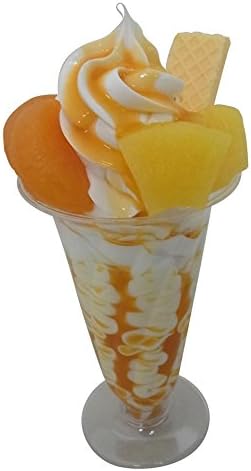 Iwai Sample Super Real Looking Delicious Fruits Parfait, Fake Food, Size : 7.02 x Ø3.12 Inch