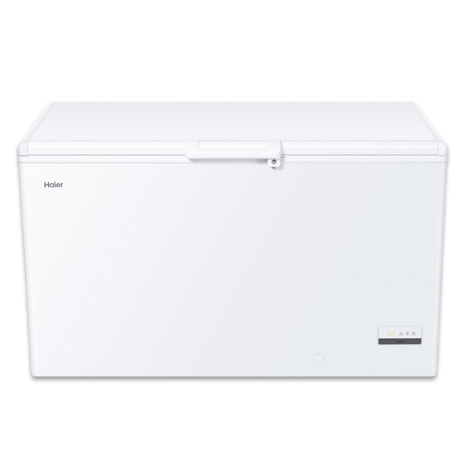Haier Gefriertruhe CHEST SERIE 3 HCE321T I 319 L Tiefkühltruhe mit Innenbeleuchtung, Super-Gefrierfunktion & antibakterieller Dichtung I Freezer Kühltruhe inkl. 2 Metallkörben I Energieklasse D