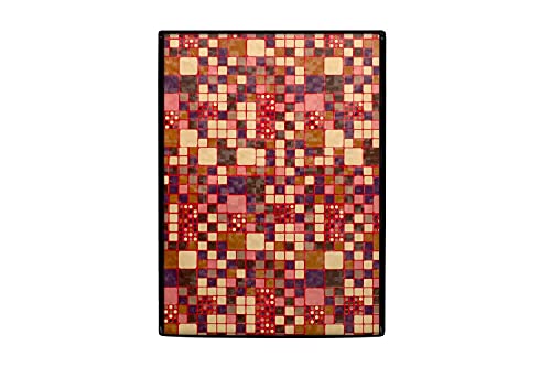 Image of Stylista Washing Machine Cover Compatible for Bosch 9 Kg Fully-Automatic Front Loading WAT28661IN, Abstract Pattern Brown