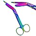 Premium Heavy Duty Lister Bandage Scissors 5.5" Multi Color Rainbow Color Stainless Steel-(CYNAMED Brand)