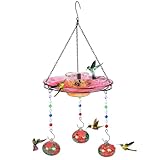 Headak Life Hummingbird Feeder Glass with Hanging Bird Bath...