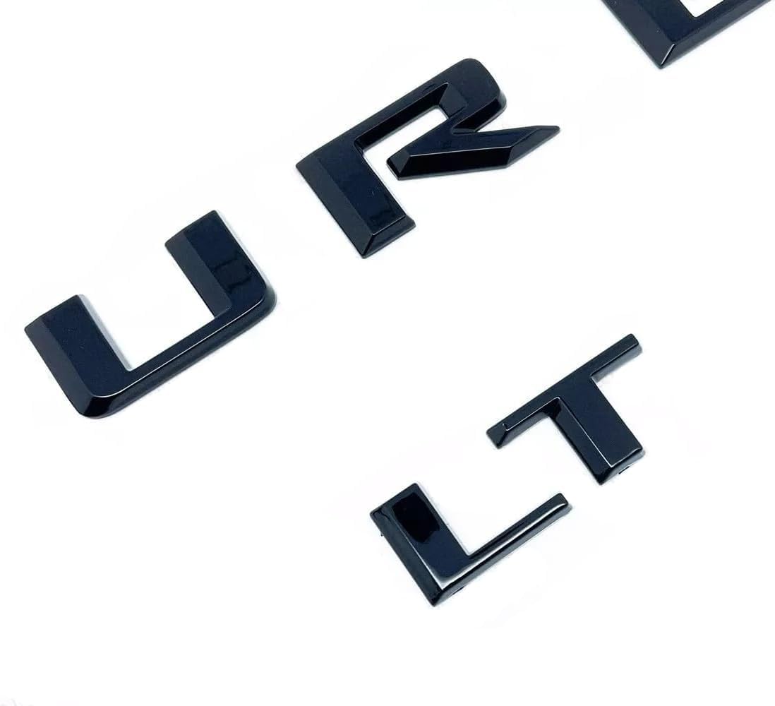 3Pcs Suburban Emblem 3D Letters Badge Letter Nameplate Sticker Replacement for 2019 2020 2021 2022 2023 Suburban Genuine 84910061 (LT Version Gloss Black)