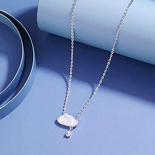 Collier nuage en argent 925, le cadeau d'anniversaire idéal - 3