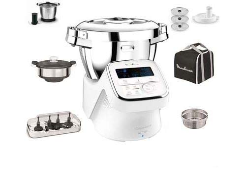 Moulinex Robot Cuiseur Connecté I-Companion XL Blanc 1550W 4,5L YY3963FG