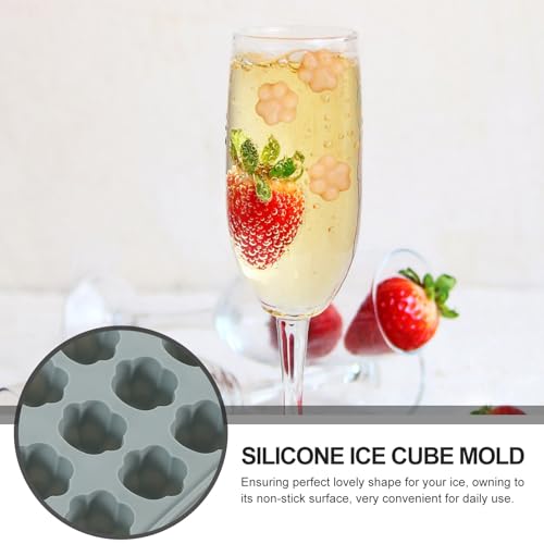 Bandeja de silicona para cubitos de hielo con tapa miniatura 7