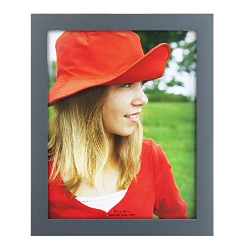 Rpjc 8X10 Picture Frames Made Of Solid Wood High Definition Glass For Table Top Display And Wall Mounting Photo Frame Grey #TOP1