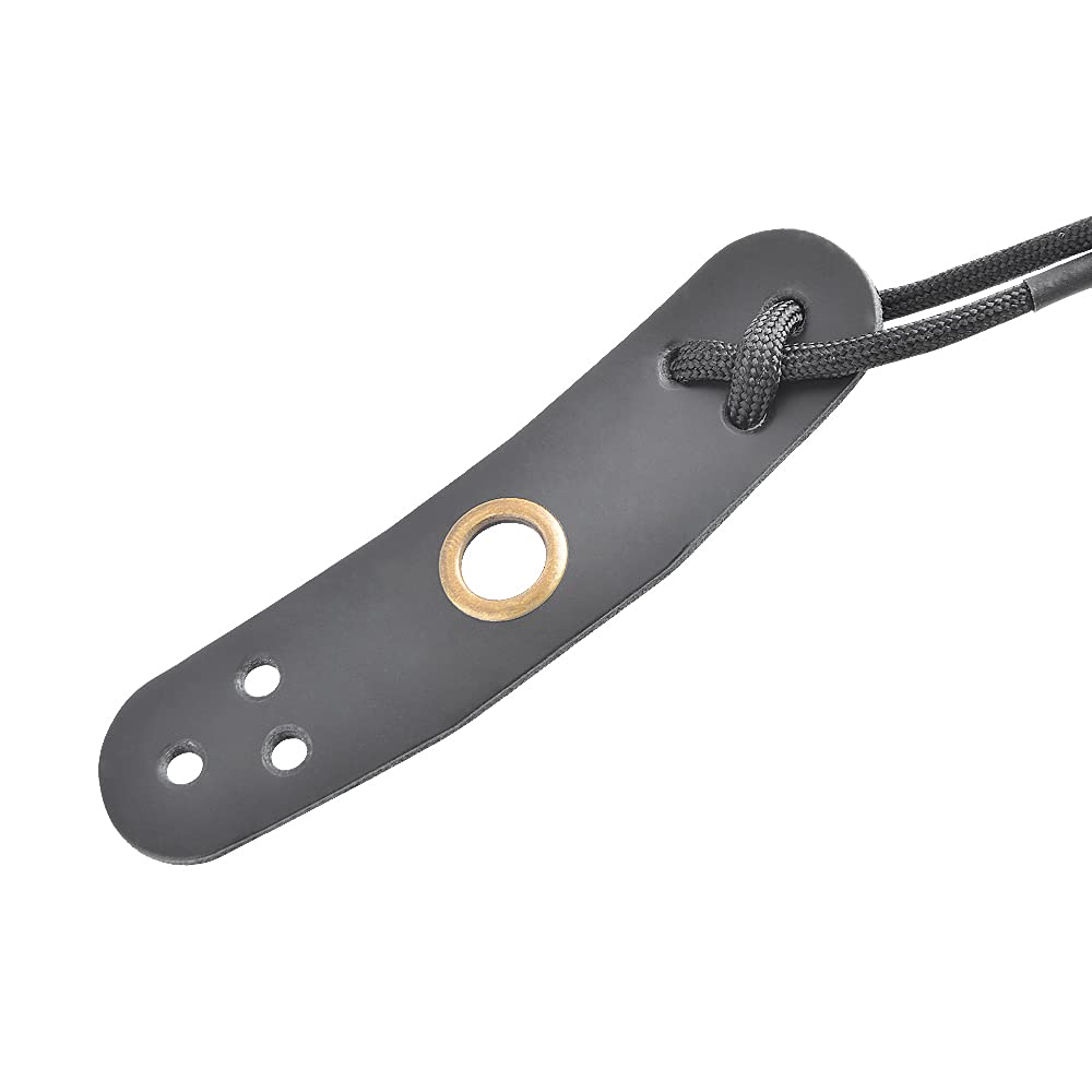 SHARROW Écharpe de Poignet d'arc de Tir à l'arc Collets d'arcs écharpe de Poignet en Cuir d'arc Réglable Tressé avec œIllet en Métal pour Accessoires de Chasse à l'arc à Poulies