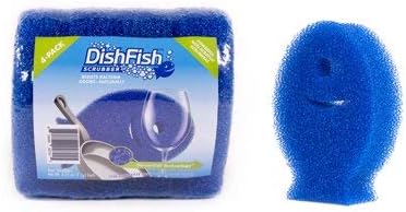 Scrubber Non-Scratch Non-Smelling Ergonomic Multi-purpose Cleaning Blue Sponge (4 Pack)