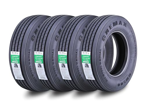 GREMAX All Steel Trailer Tire ST205/75R15 14-Ply Load Range G 115M Steel Belted Radial 11175 Set4