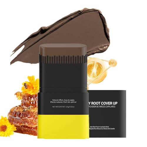 Nhujevkom Peine Aplicador de Tinte para Canas - Maquillaje Capilar Cobertura de Canas - Solución Impermeable Fácil de Usar Disimula Entradas 15g para Adultos Mujeres Hombres