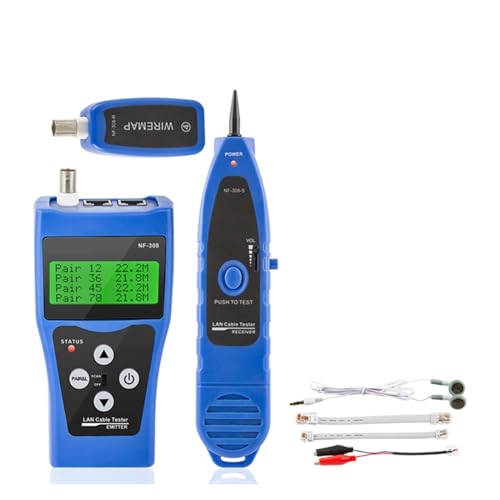 Probador de continuidad NF-308 con rastreador Ethernet para verificar redes LAN 7