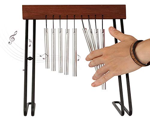 Table Top Bar Chime , Single-Row Musical Percussion Instrument With Solid Aluminum Pipe And Iron Stand Stick For Ornament Classroom Office Decoration Kids Educational Gift .... #TOP19