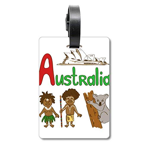 Étiquette de valise voyage symbole australien - Accessoire bagage