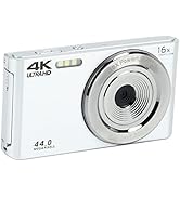 16X Digital Zoom Camera, 2.8in LCD Screen, 4K 44MP Anti Shake High Resolution HD Camera, Built in...