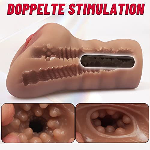 Automatischer Mastubrator SexSpielzeug für Die Männer Penis Vibratoren für IhnRealistische Masturbator 2 in 1 (color) – Bild 6