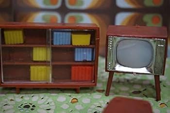 Amazon.co.jp: OM558昭和レトロポップドールハウスミニチュア