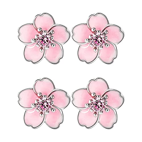 Boucles d'oreilles fleur argent sterling élégantes pour femme stylée