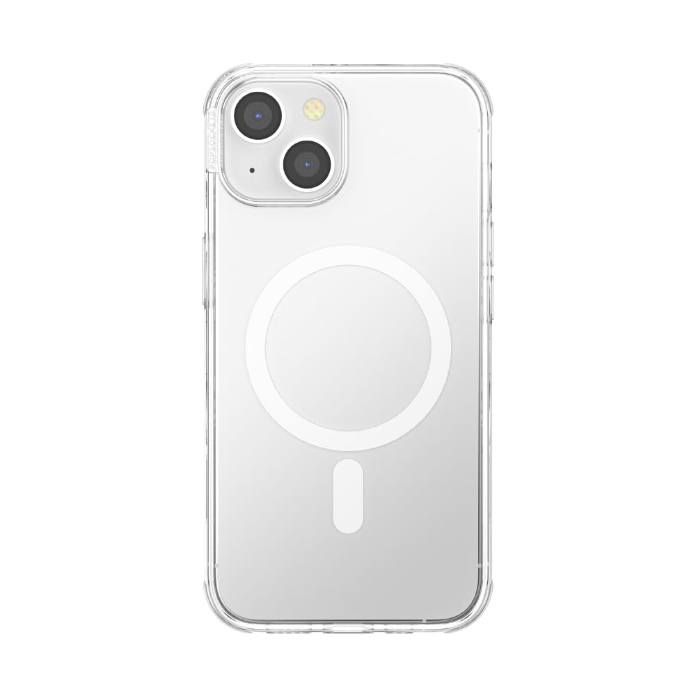 PopSockets iPhone 14 Phone Case with MagSafe- Clear