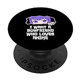 Je veux un petit ami qui aime l'humour drôle et célibataire PopSockets PopGrip Interchangeable