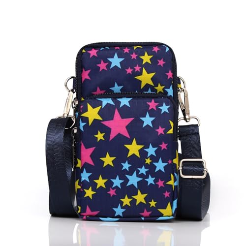Crossbody Phone Bag-Print Small Purse for Women,Hands-Free Shoulder Bag for iPhone,Keys Lightweight Everyday Travel Purse