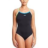 Mittlere Beinhöhe Zoggs Damen Badeanzug Cannon Strikeback Bedampfungsgerät L Black/Blue/Brasil