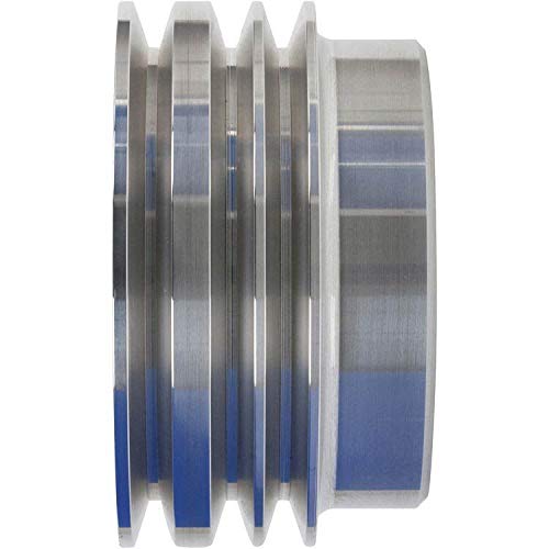 Mopar SB Crankshaft Pulley For 318/340/360 Engines - 1 V-Belt Polished Billet Aluminum 4 thumbnail image