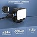 Flymile Pocket 3 Magnetic Mini LED Light Attachment, 8700K Adjustable Fill Video Light with Quick-Release Dual Cold Shoe Expansion Adapter for DJI Osmo Action 5 Pro/4/3 Camera Cage Accessories