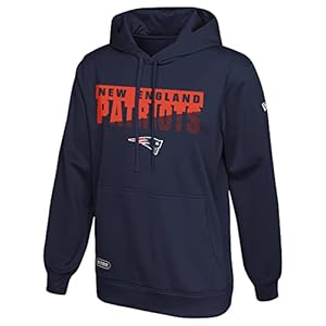 New Era NFL Men’s Scoreboard Pullover Performance Hoodie, Pro Football Fleece Hoodie, New England Patriots, XX-Large