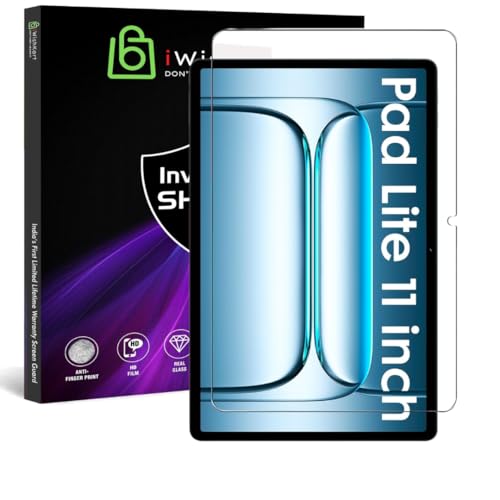 Image of OnePlus Pad Lite 11 Inch Tab Tempered Glass Screen Protector Guard Full Screen Coverage Edge to Edge with Easy Installation kit | Anti-Scratch & Smudge Proof | Premium 1+ PadLite 11 inch