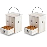 Carpenter Bee Traps for Outside 2PACK– Durable, Weather-Resistant, Eco-Friendly Wooden Wasp Trap for Outdoor Use