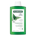 Klorane, Oil Absorbing Shampoo with Organic Nettle for Oily Hair and Scalp, Helps Absorb Excess Oil , Natural, 400ml