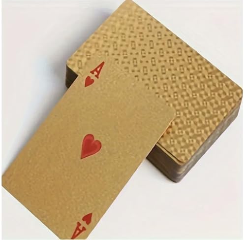 2 barajas de cartas Gold Diamond resistentes y a prueba de agua miniatura 2
