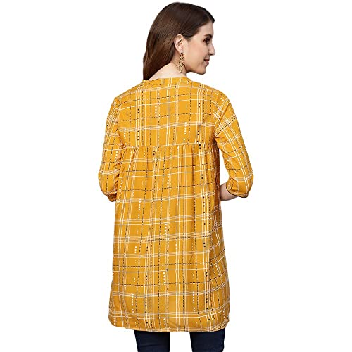 Image of anubhutee Women's Rayon Printed A-Line Kurti