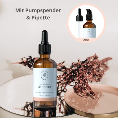 Foto von Kräuterland Bio Mandelöl 100ml kaltgepresst & naturreines Hautöl